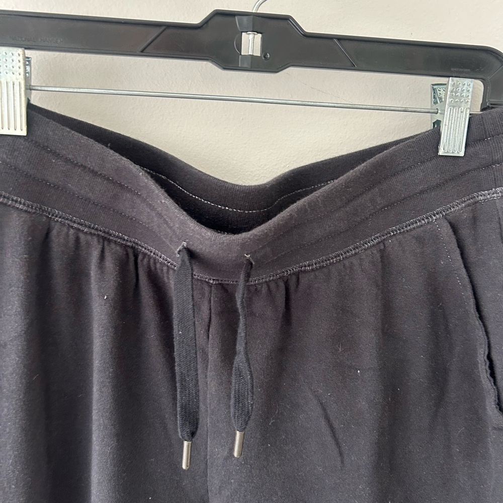 Woman's medium navy black ombré striped jogger sweats - Picture 3 of 6